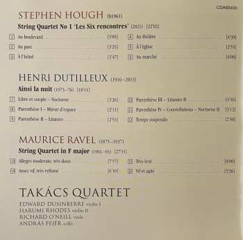 CD Takács Quartet: Hough, Dutilleux & Ravel String Quartets 586334