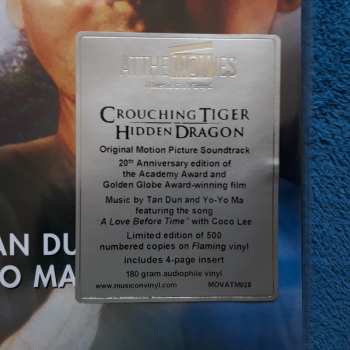 LP Tan Dun: Crouching Tiger, Hidden Dragon (Original Motion Picture Soundtrack) CLR | LTD | NUM 590879