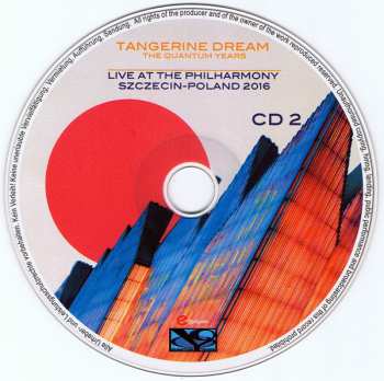 2CD Tangerine Dream: Live At The Philharmony Szczecin-Poland 2016 653115