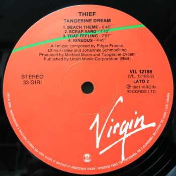 LP Tangerine Dream: Thief 656531