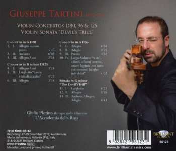 CD Giuseppe Tartini: Violin Concertos D80, 96 & 125, Violin Sonata "Devil's Thrill" 601171