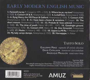 CD Tasto Solo: Early Modern English Music 1500-1550 551667