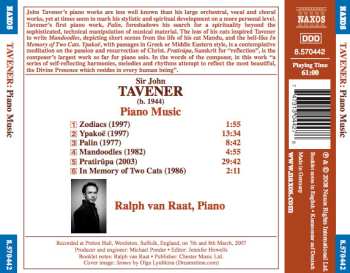 CD John Tavener: Piano Music 544707