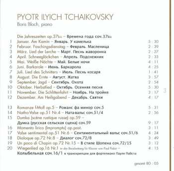 CD Pyotr Ilyich Tchaikovsky: Piano Works 9 (»Die Jahreszeiten«) 594724