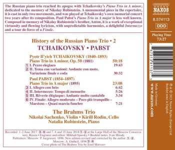 CD Pyotr Ilyich Tchaikovsky: History Of The Russian Piano Trio, Vol. 2 570928