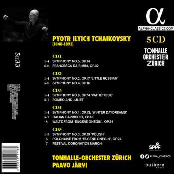 5CD Pyotr Ilyich Tchaikovsky: Symphonies 611648