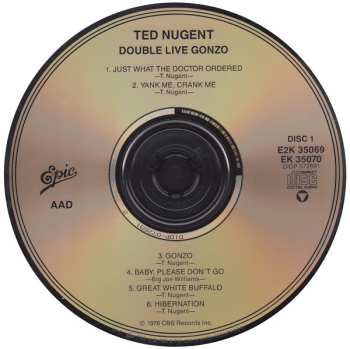 2CD Ted Nugent: Double Live Gonzo 583212