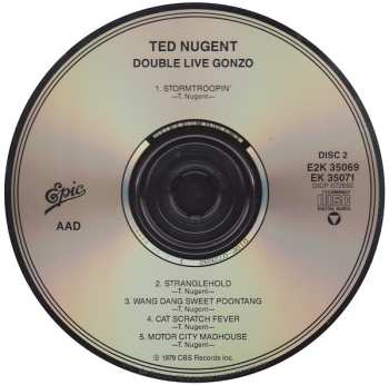 2CD Ted Nugent: Double Live Gonzo 583212