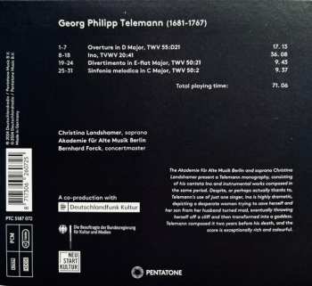 CD Georg Philipp Telemann: Ino & Late Works 622659