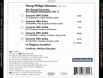 CD Georg Philipp Telemann: The Grand Concertos For Mixed Instruments Vol. 2 649247