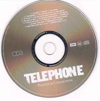 3CD Téléphone: Platinum Collection - Trois CD 49195