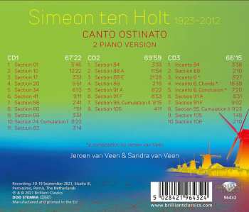 3CD Simeon ten Holt: Canto Ostinato (2 Piano Version) 561543