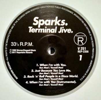 LP/CD Sparks: Terminal Jive LTD | CLR 35923