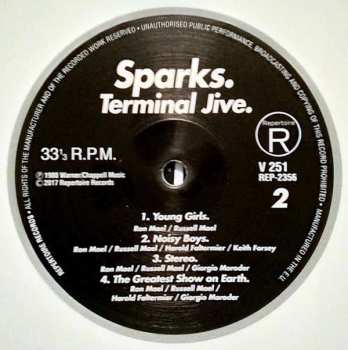 LP/CD Sparks: Terminal Jive LTD | CLR 35923