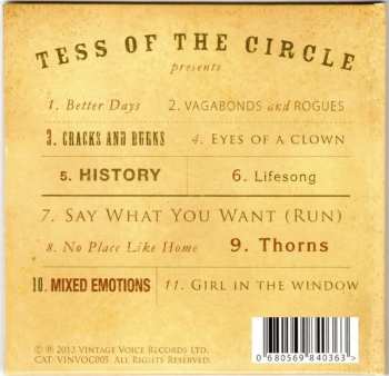 CD Tess Of The Circle: Thorns 262531