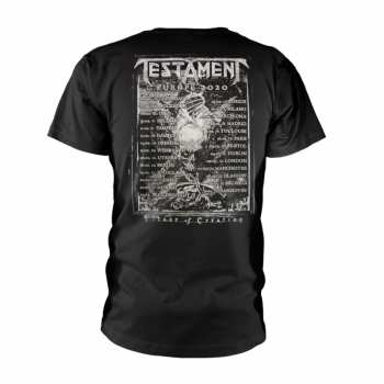 Merch Testament: Tričko Europe 2020 Tour S