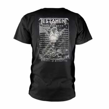 Merch Testament: Tričko The Bay Strikes Back Europe 2020 Tour S