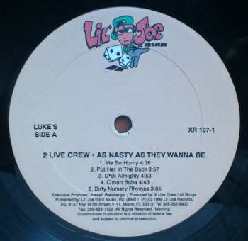 2LP The 2 Live Crew: As Nasty As They Wanna Be 606898