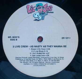 2LP The 2 Live Crew: As Nasty As They Wanna Be 606898