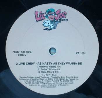 2LP The 2 Live Crew: As Nasty As They Wanna Be 606898