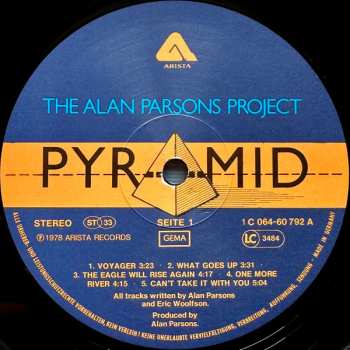 LP The Alan Parsons Project: Pyramid 651174