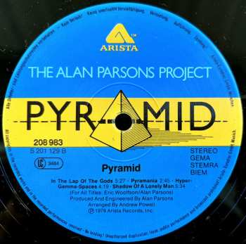 LP The Alan Parsons Project: Pyramid 655220