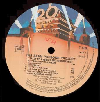 LP The Alan Parsons Project: Tales Of Mystery And Imagination - Edgar Allan Poe 652753