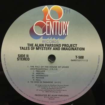 LP The Alan Parsons Project: Tales Of Mystery And Imagination 35623