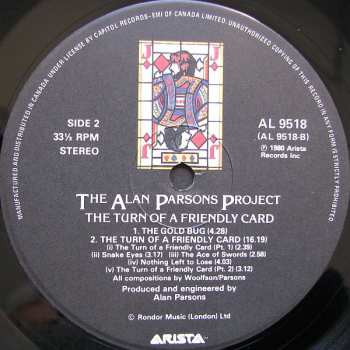 LP The Alan Parsons Project: The Turn Of A Friendly Card 110578