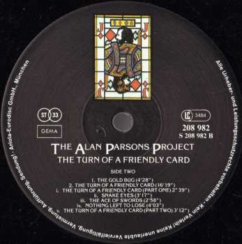 LP The Alan Parsons Project: The Turn Of A Friendly Card 653411