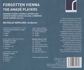 CD The Amadè Players: Forgotten Vienna 450507