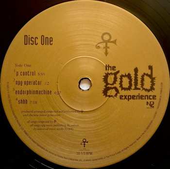 2LP The Artist (Formerly Known As Prince): The Gold Experience 550960