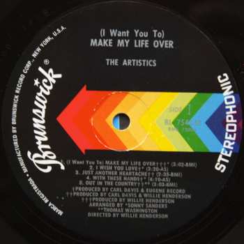 LP The Artistics: (I Want You To) Make My Life Over 587760