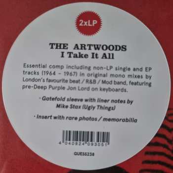 2LP The Artwoods: I Take It All (Singles Collection) 567361