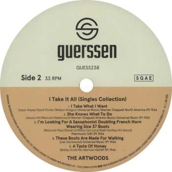 2LP The Artwoods: I Take It All (Singles Collection) 567361