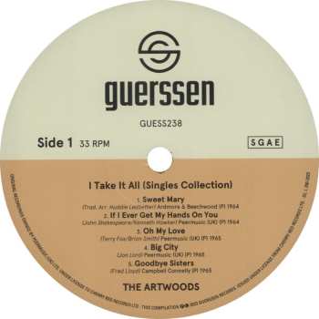 2LP The Artwoods: I Take It All (Singles Collection) 567361