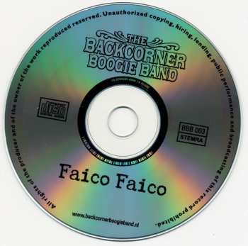 CD The Backcorner Boogie Band: Faico Faico 181113