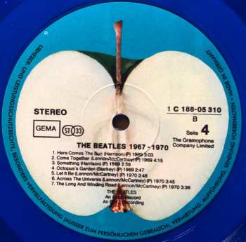 2LP The Beatles: 1967-1970 CLR 603332