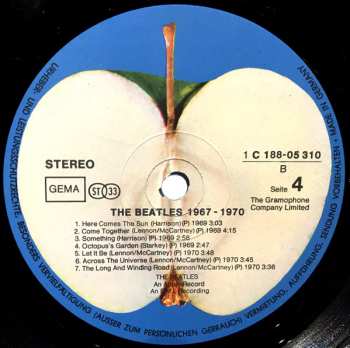 2LP The Beatles: 1967-1970 654030