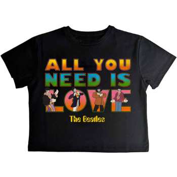 Merch The Beatles: Dámské Crop Top Yellow Submarine Aynil Stacked