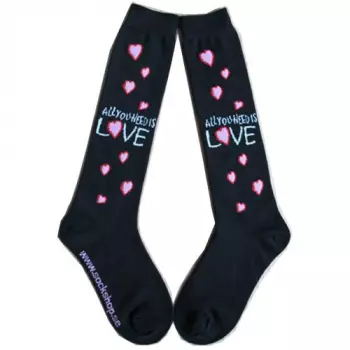 Dámské Knee High Socks All You Need Is Love 