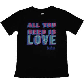 Merch The Beatles: The Beatles Ladies T-shirt: All You Need Is Love (medium) M