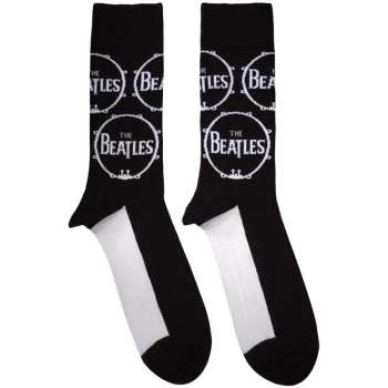 Merch The Beatles: The Beatles Unisex Ankle Socks: Drum Logo Repeat