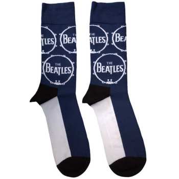 Merch The Beatles: The Beatles Unisex Ankle Socks: Drum Logo Repeat