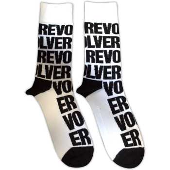 Merch The Beatles: The Beatles Unisex Ankle Socks: Revolver Text Repeat (uk Size 7 - 11) 42 - 47