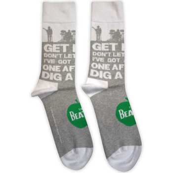 Merch The Beatles: The Beatles Unisex Ankle Socks: Rooftop Silhouettes & Apple