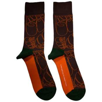 Merch The Beatles: The Beatles Unisex Ankle Socks: Rubber Soul Text Outlines Repeat (uk Size 7 - 11) 42 - 47