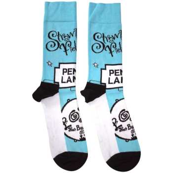 Merch The Beatles: The Beatles Unisex Ankle Socks: Strawberry Fields/penny Lane