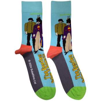  The Beatles: The Beatles Unisex Ankle Socks: Sub & Band (uk Size 7 - 11) 42 - 47