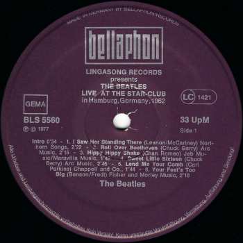 2LP The Beatles: Live! At The Star-Club In Hamburg, Germany; 1962. 644436